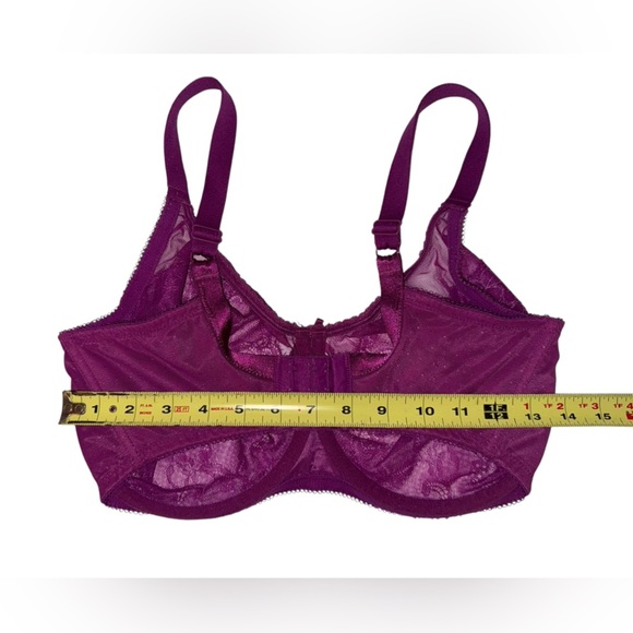 WACOAL Purple Balconette Full Figure Underwire Bra| Grape Compote | 36G - Picture 5 of 5